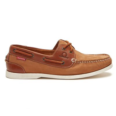 Chatham Mens Galley II Leather Boat Shoes - Tan